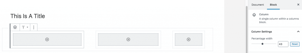 Segment Width